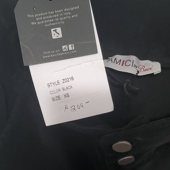 AMIC by Baci- Women "Palazzo Velvet Pants" Designed & Made in Italy- Size: XS - Picture 11 of 13